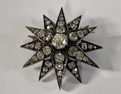 Dress like a Royal, a Pair of Antique Diamond Star Brooches, circa 1880