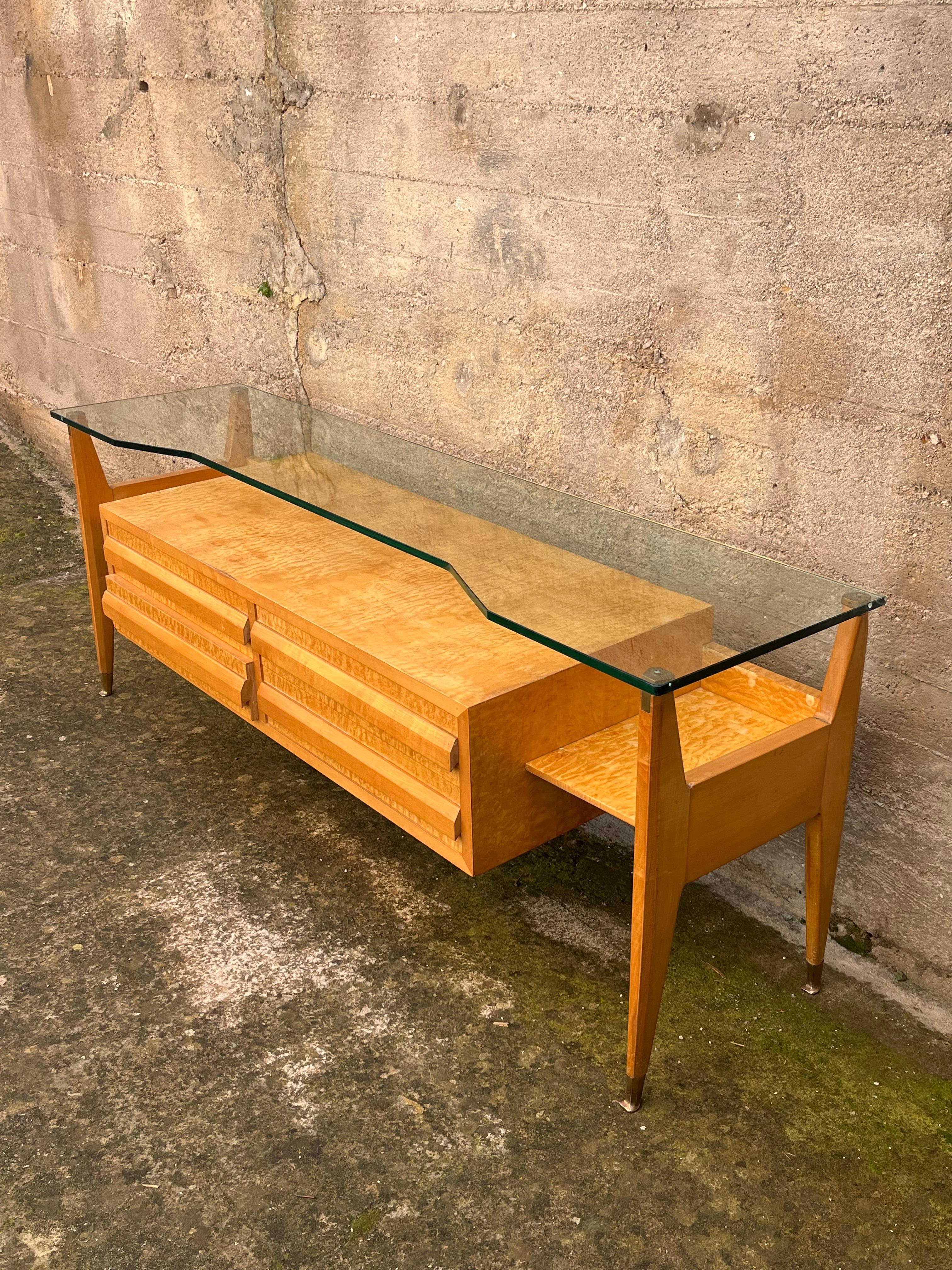 Dresser And Mirror G. Cecchini and C. Lissone attributed to Vittorio Dassi, 1950 For Sale 6