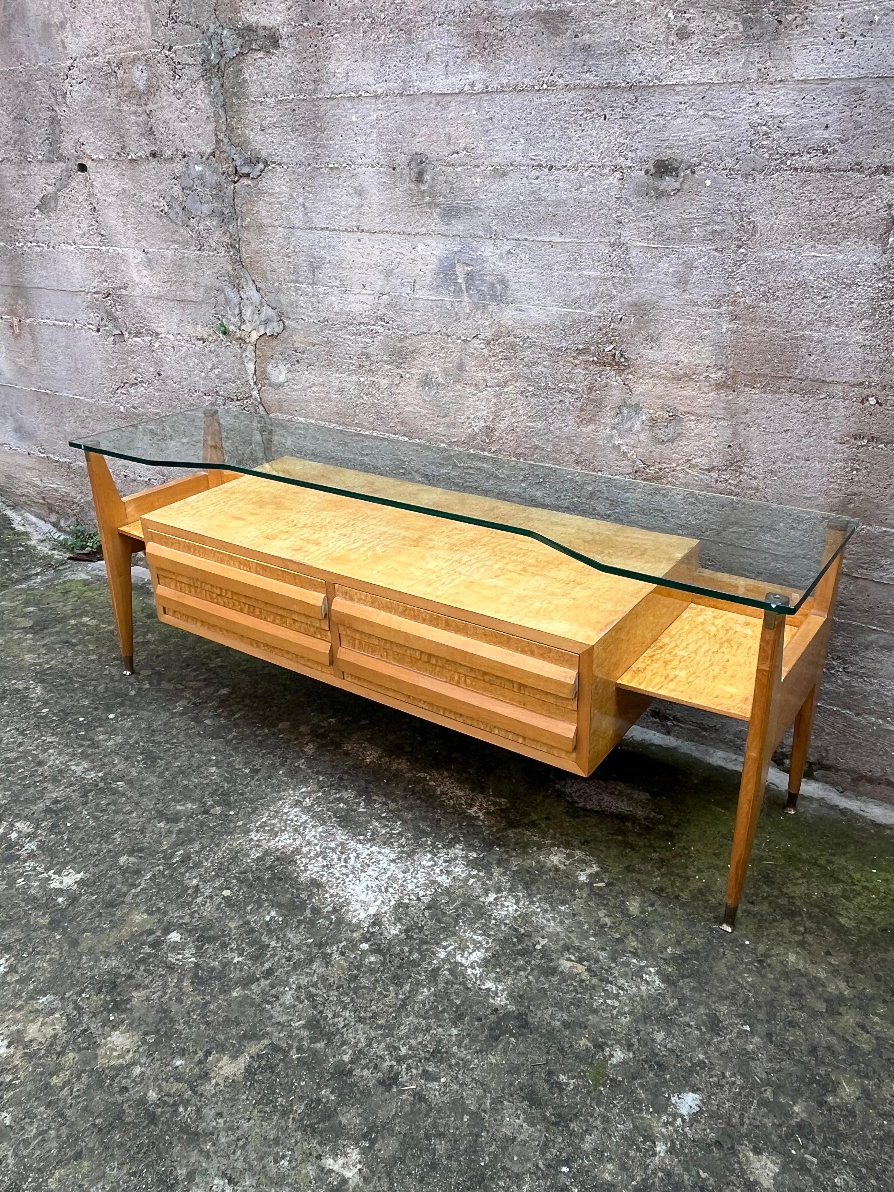 Dresser And Mirror G. Cecchini and C. Lissone attributed to Vittorio Dassi, 1950 For Sale 9