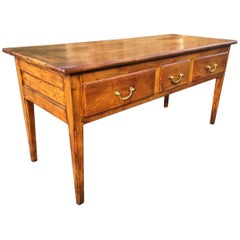 Dresser Base in Fruit Wood, French, circa 1850