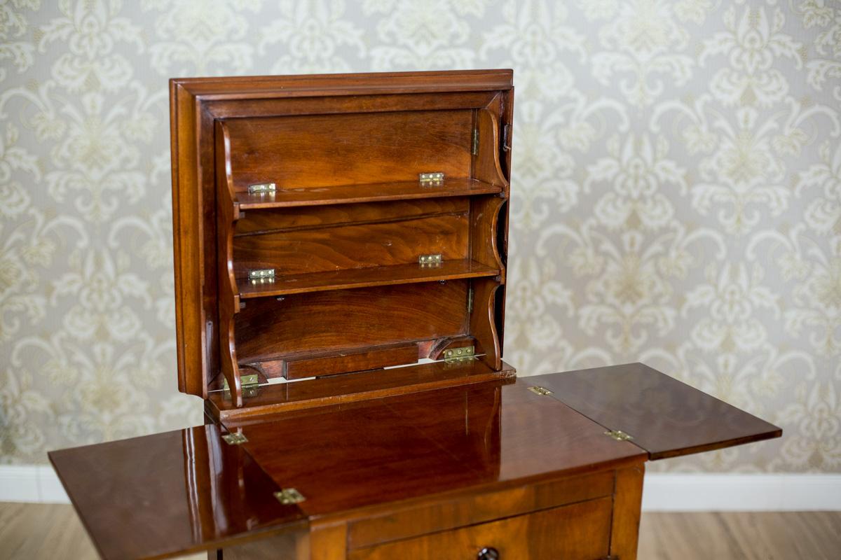 Dresser / Desk / Dressing Table in Brown Venered with Mahogany, circa 1860 For Sale 1