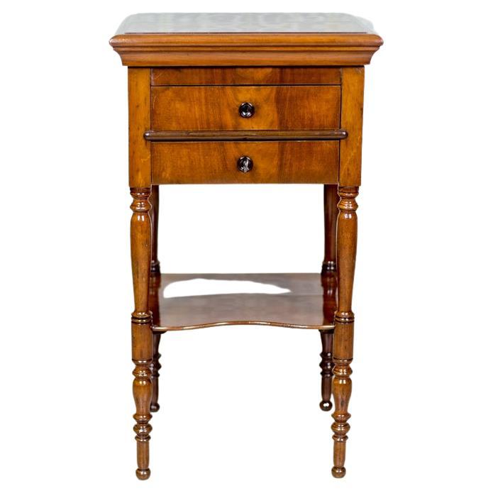 Commode / Bureau / Dressing en Venered Brown avec acajou, vers 1860