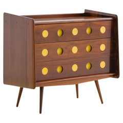 Commode en bois d'Imbuia du Brésil par Móveis Cimo, design du milieu du siècle, années 1960