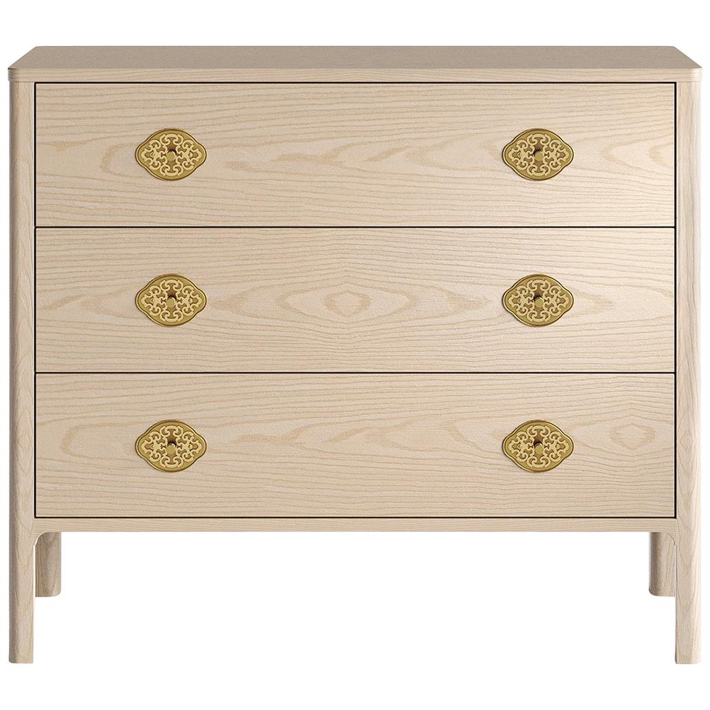 Swiss Dresser in Natural Solid European Ash For Sale