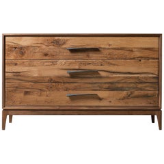 Velo Solid Wood Dresser, Walnut in Hand-Made Natural Finish, Contemporary