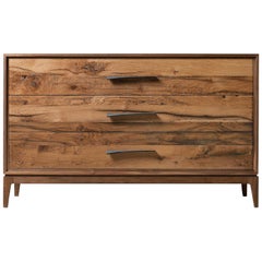 Velo Solid Wood Dresser, Walnut in Hand-Made Natural Finish, Contemporary