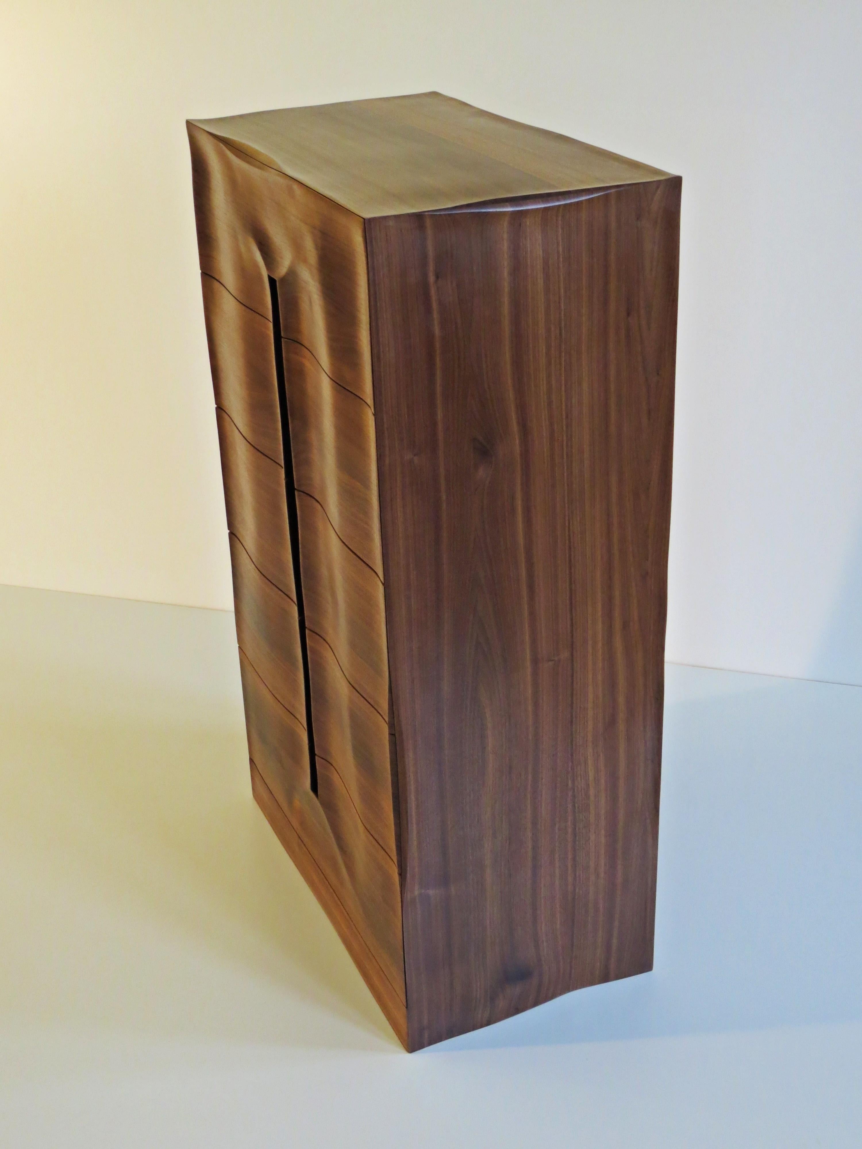 Dresser, Solid Walnut, Handmade in Organic Design, Germany, Also as a Sideboard For Sale 1