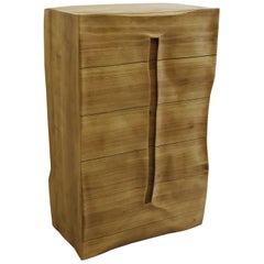Dresser "the groove" Handmade in Organic Design, also as a sideboard, solid wood