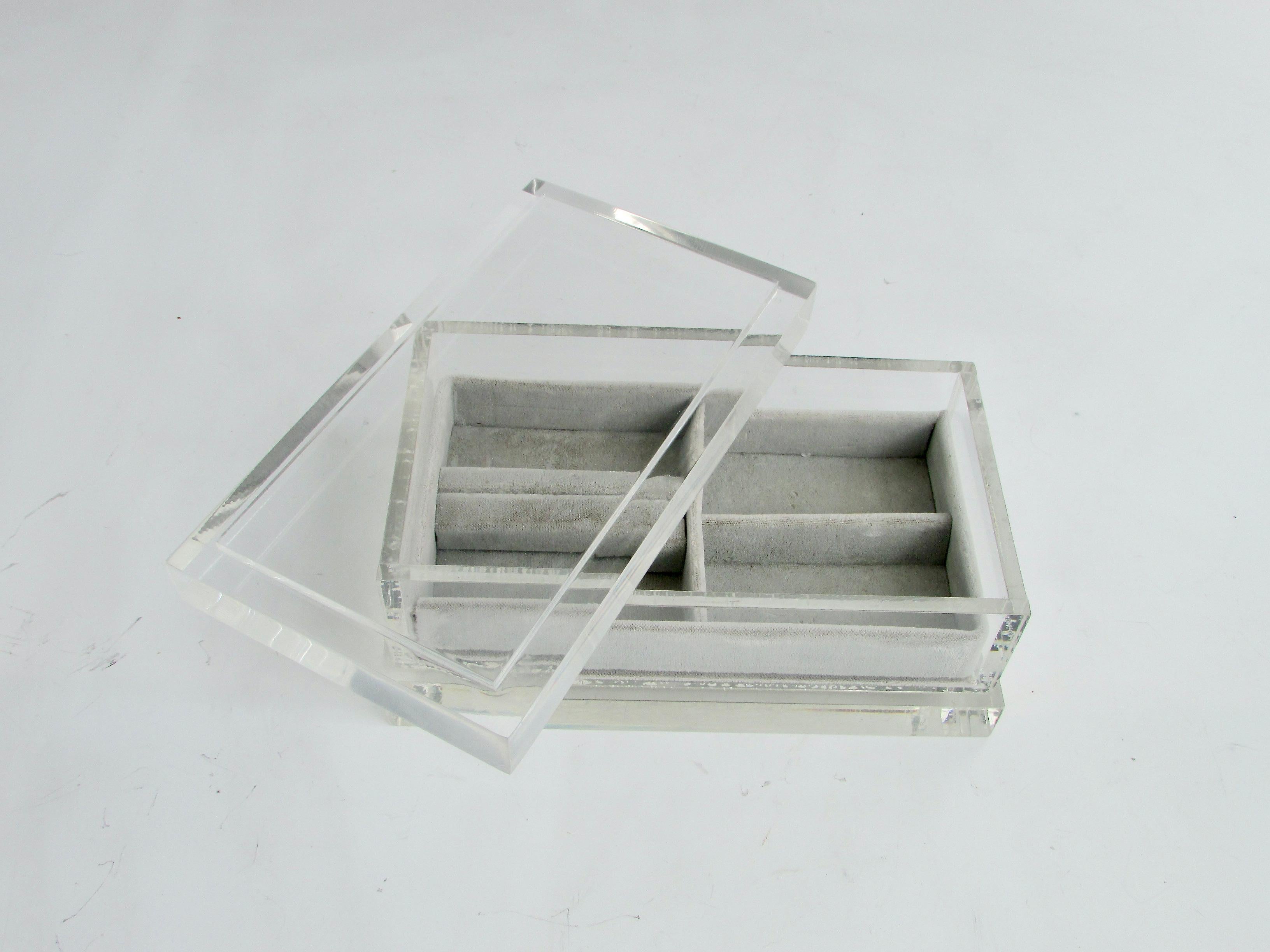 lucite jewelry boxes