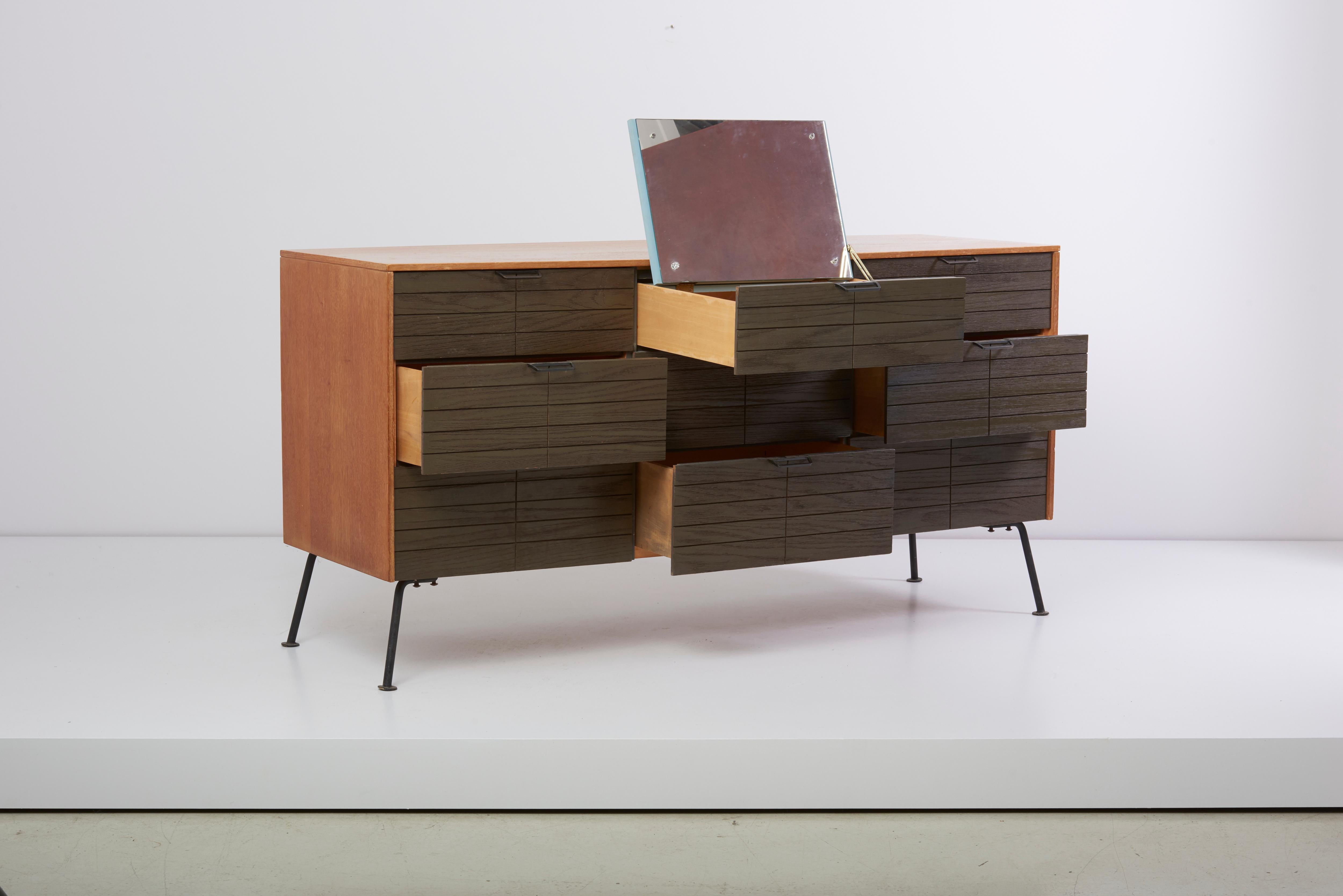 American Dresser with Stool by Raymond Loewy for Mengel Furniture Company, Us, 1950s