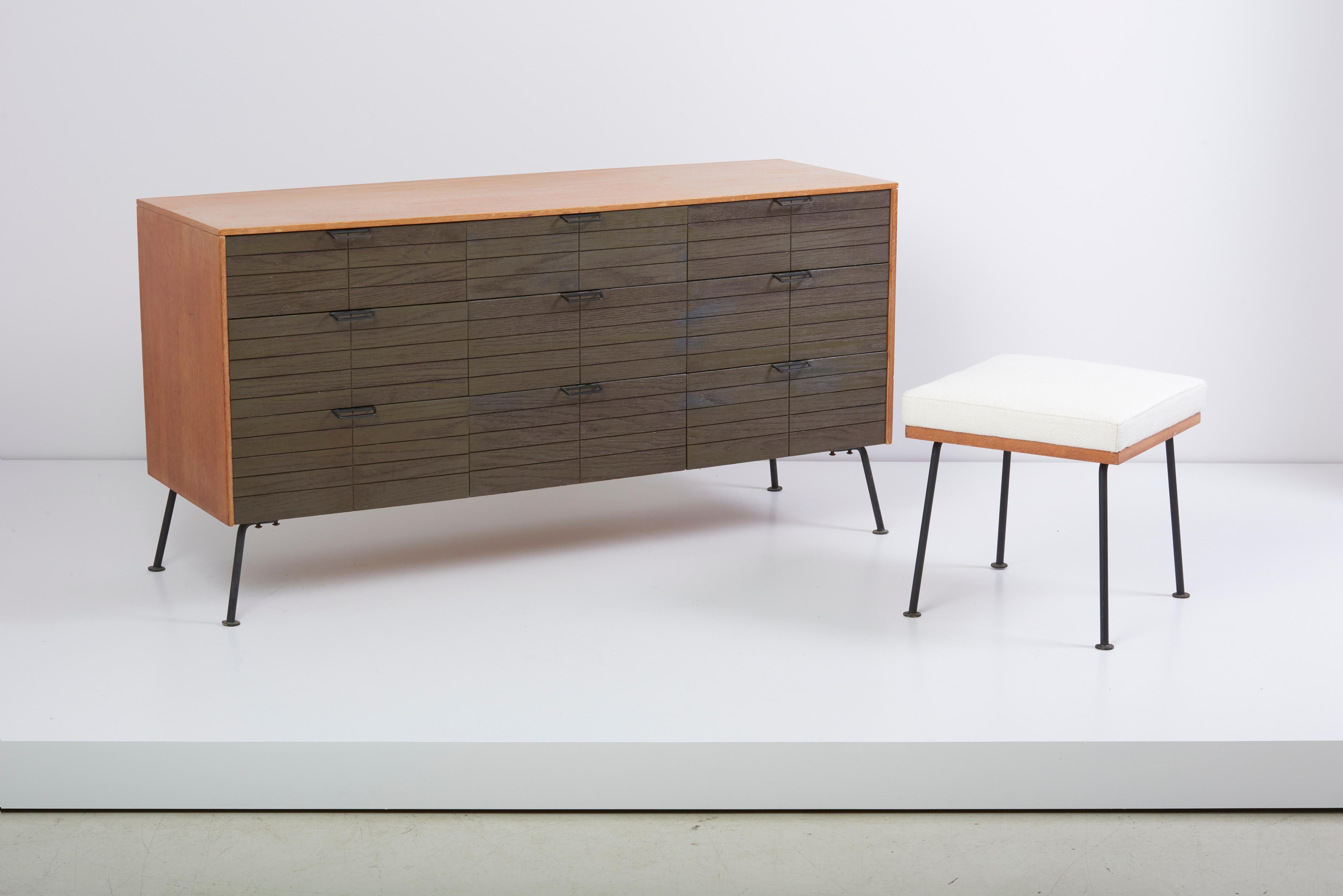 Mid-20th Century Dresser with Stool by Raymond Loewy for Mengel Furniture Company, Us, 1950s