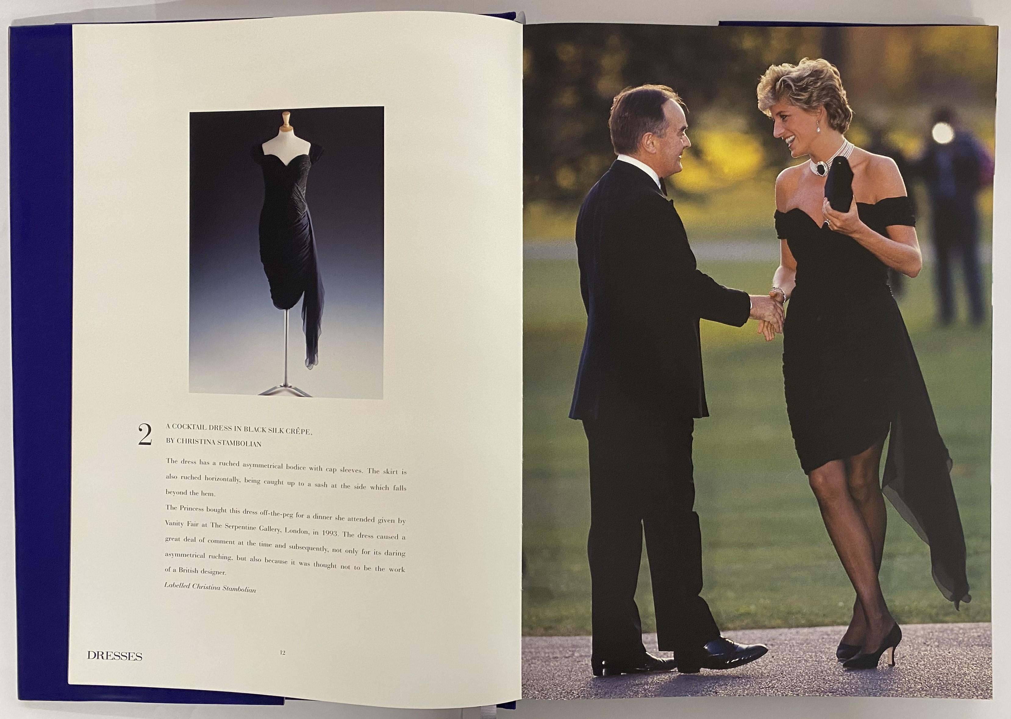 A charity sale conducted by Christie's on a non profit basis Wednesday 25th June 1997.
This is a large-format catalogue for the 1997 Christie's charity auction of dresses belonging to Diana, Princess of Wales. The eighty lots included dresses by