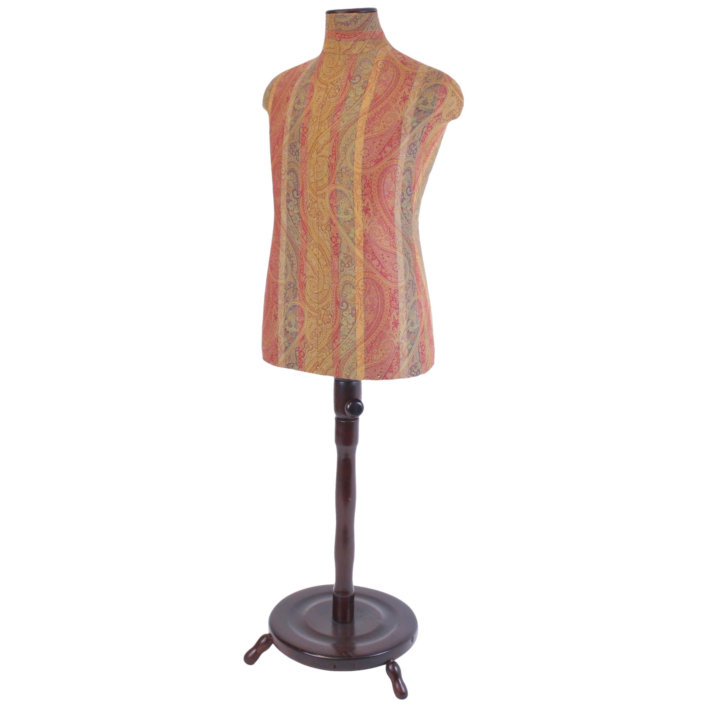 Dressform Attributed to Thonet, Vienna 1900, Covered with Etro Fabric Italy For Sale
