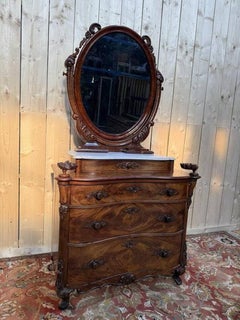 Dressing chest with mirror, Napoleon III period