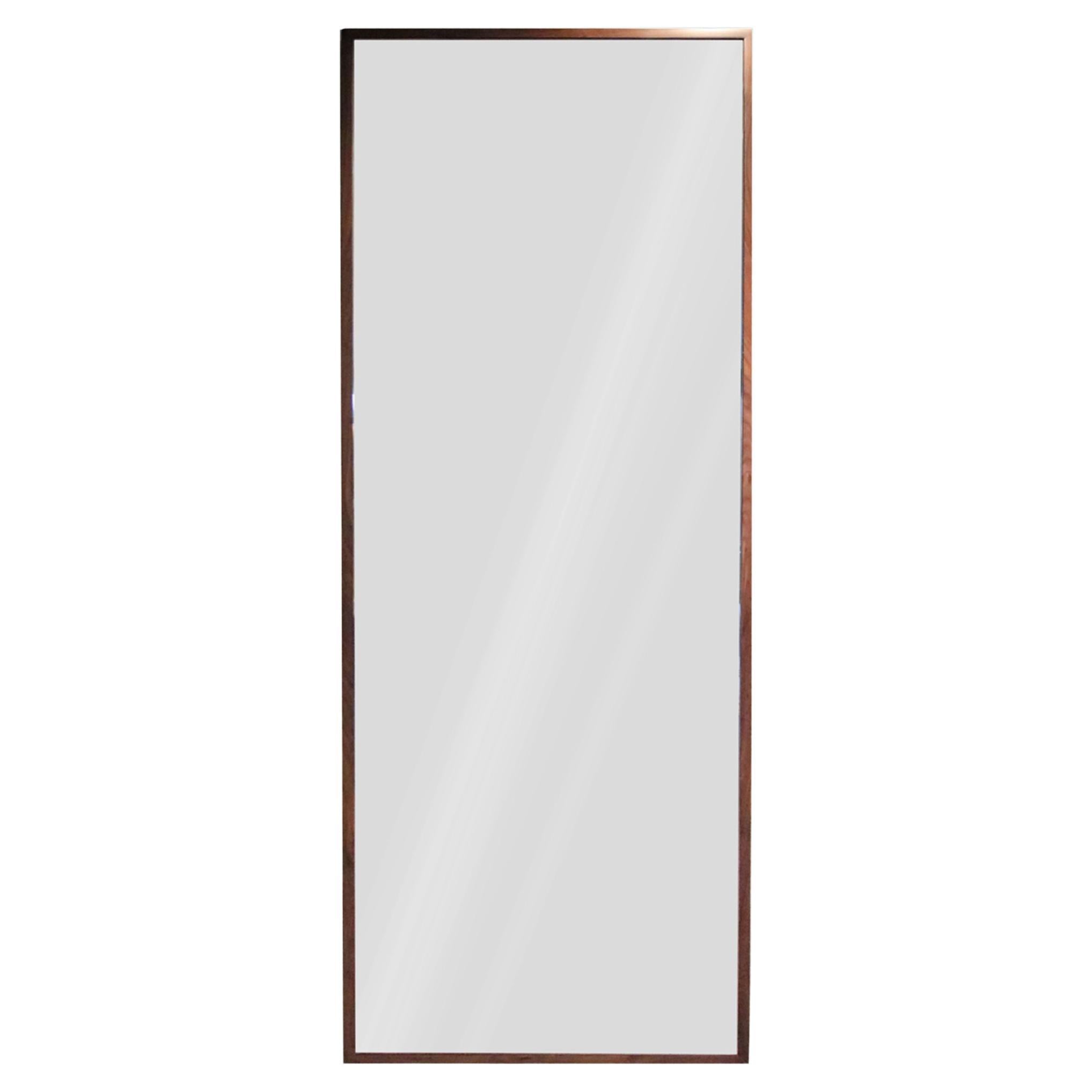 Dressing Full Lenght Wall Mirror Rectangular, Wood Frame For Sale