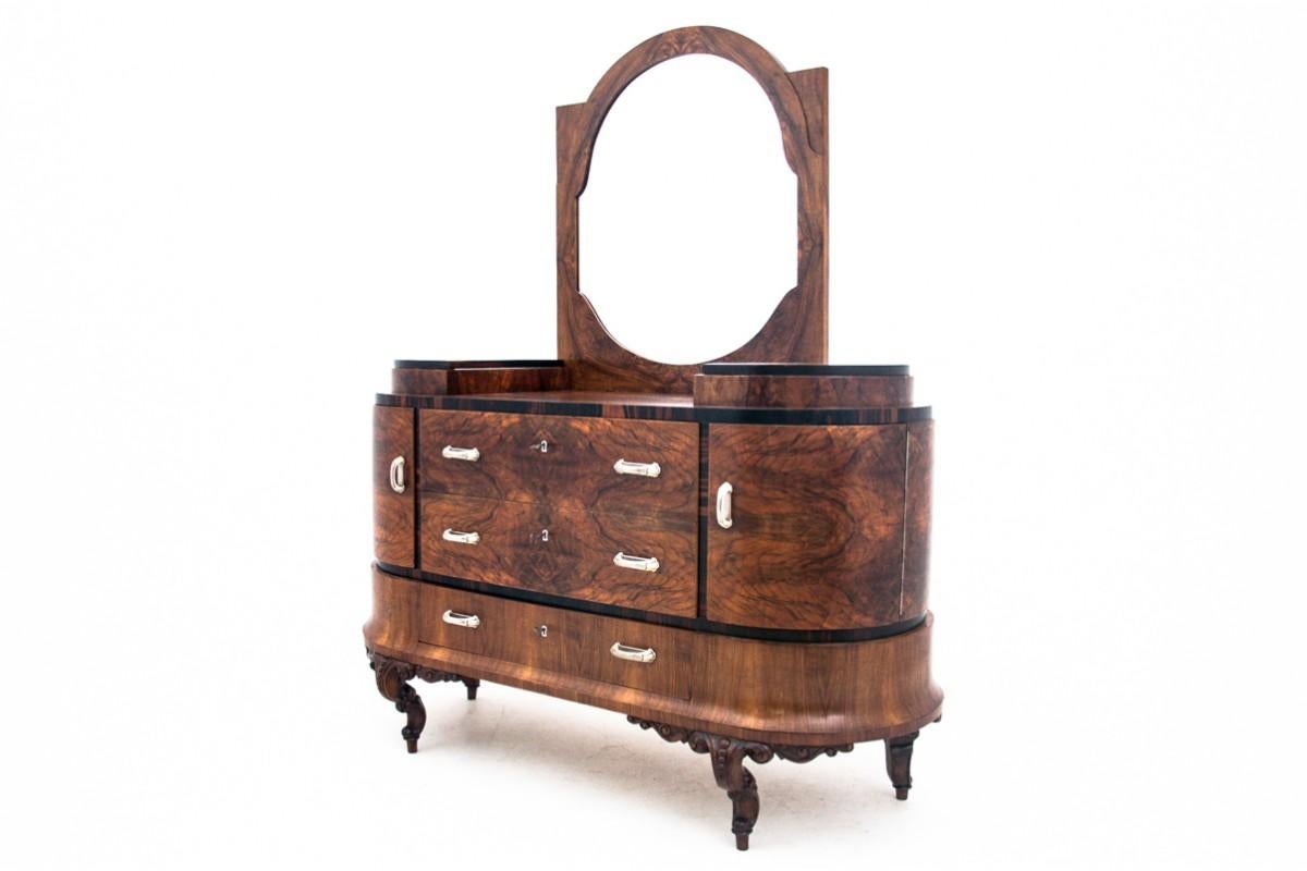 Table de coiffeuse Art déco, Italie, années 1920 Après la rénovation. Bon état - En vente à Chorzów, PL