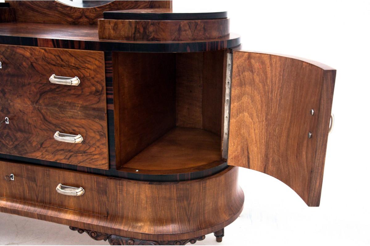 Début du 20ème siècle Table de coiffeuse Art déco, Italie, années 1920 Après la rénovation. en vente