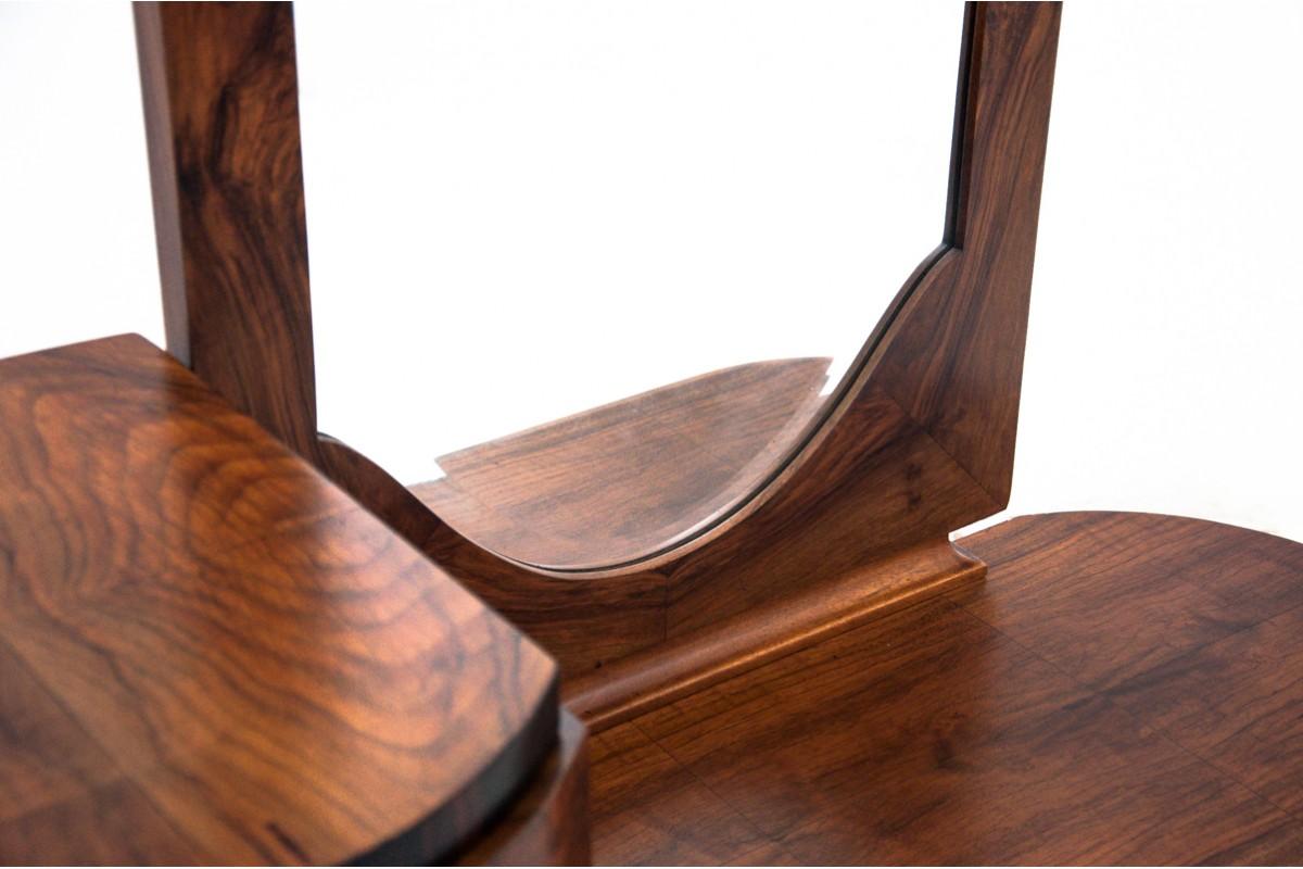 Table de coiffeuse Art déco, miroir tremo, Italie, années 1920 Après la rénovation. en vente 1