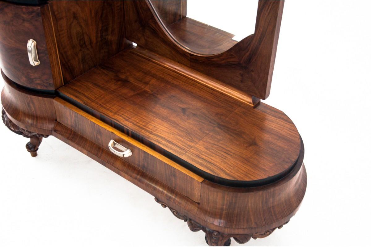 Table de coiffeuse Art déco, miroir tremo, Italie, années 1920 Après la rénovation. en vente 3