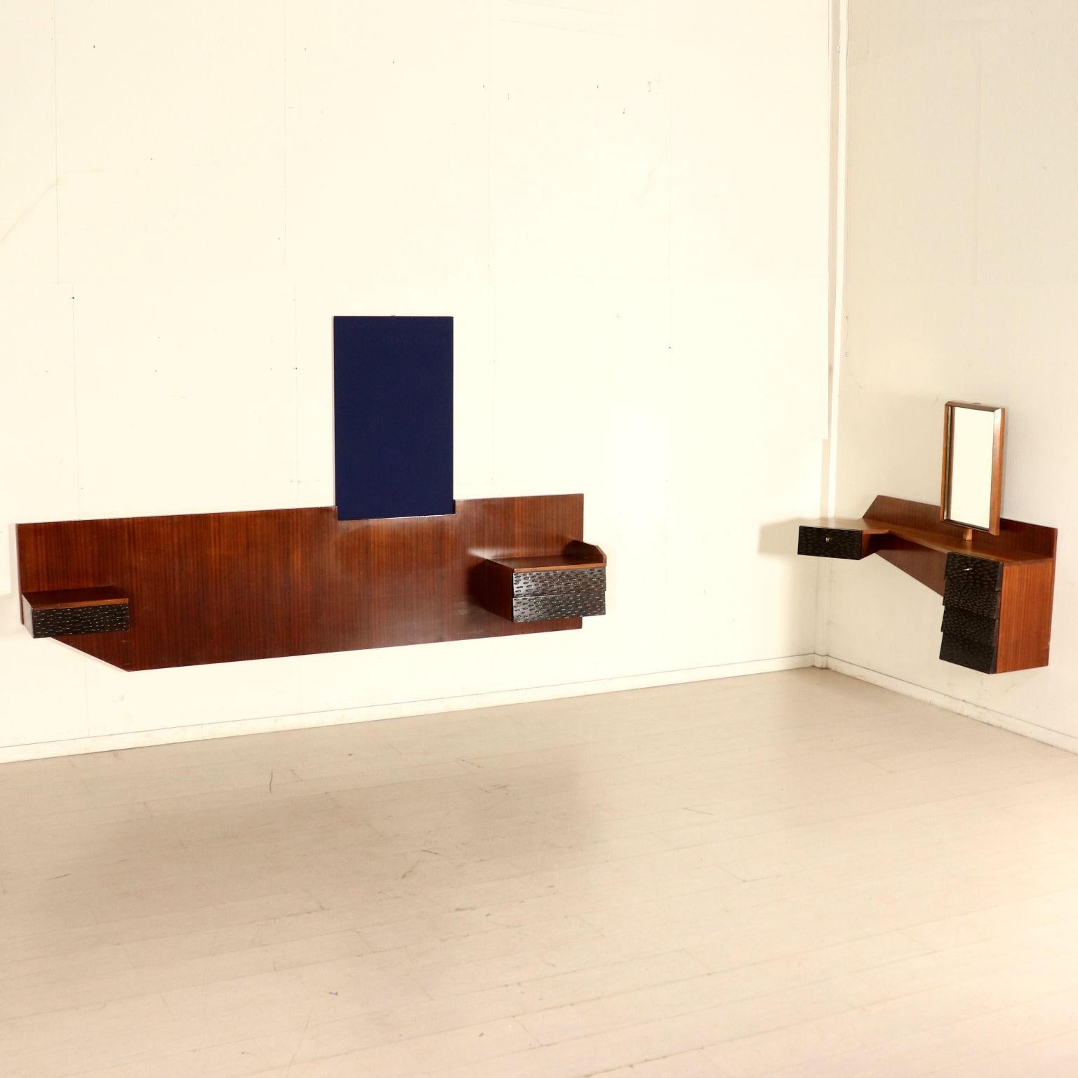 Dressing Table Attributed to Giancesare Battaini Mahogany Vintage, 1960s 5