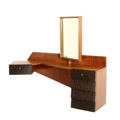 Dressing Table Attributed to Giancesare Battaini Mahogany Vintage, 1960s