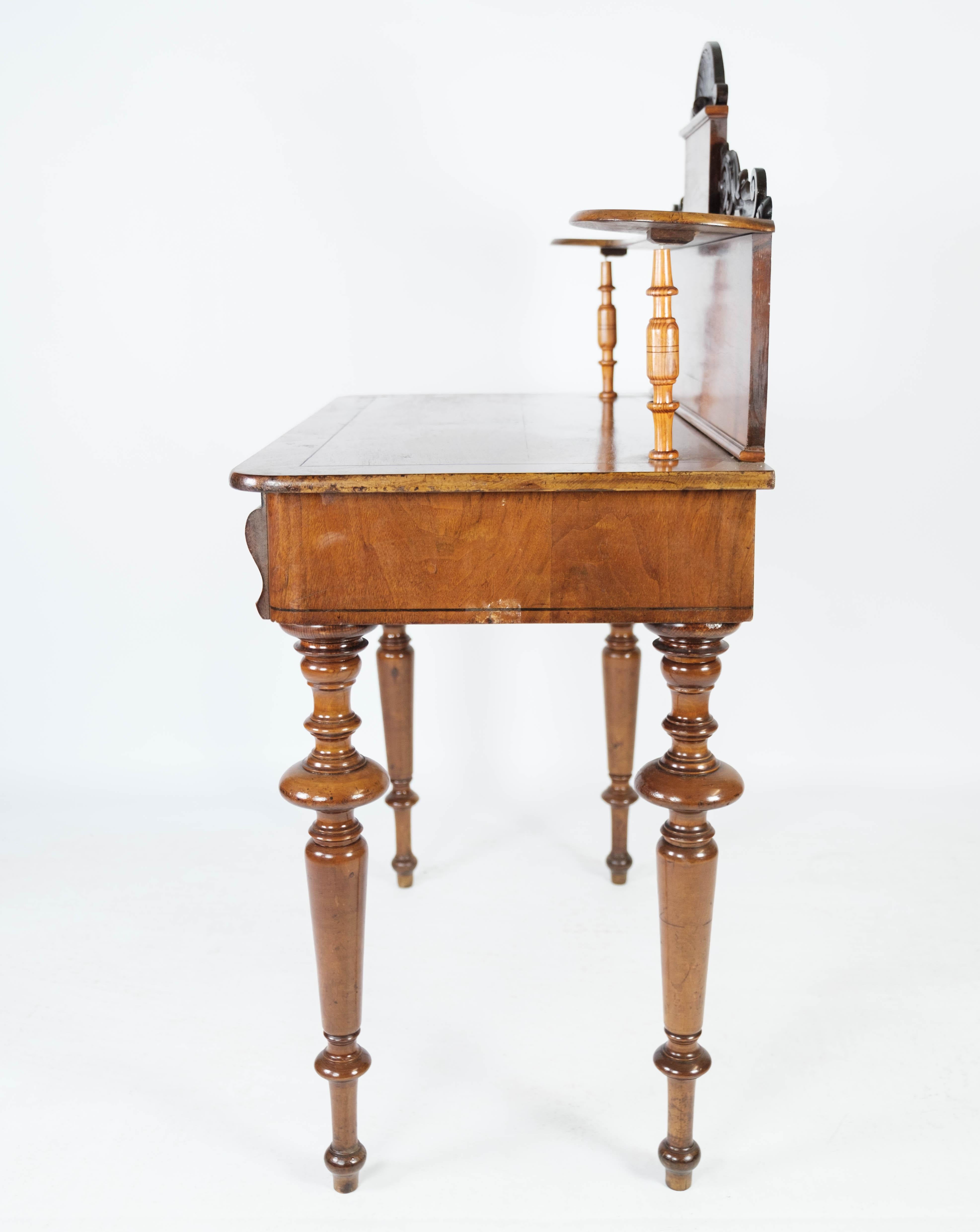Other Dressing Table/Desk of Walnut and Decorated with Carvings, 1880s
