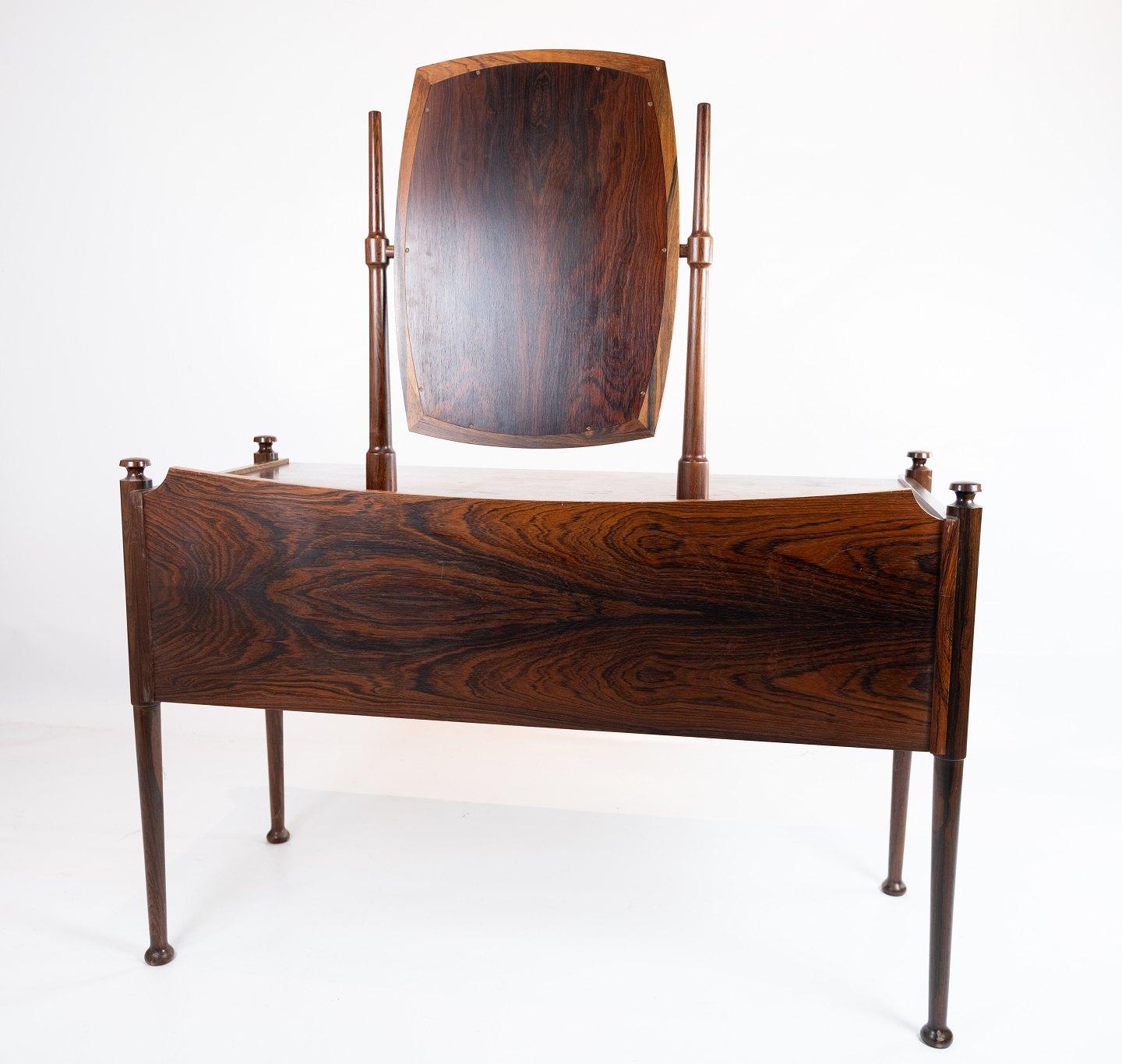 Mid-20th Century Dressing Table in Rosewood Designed by Chr. Linneberg from the 1960s