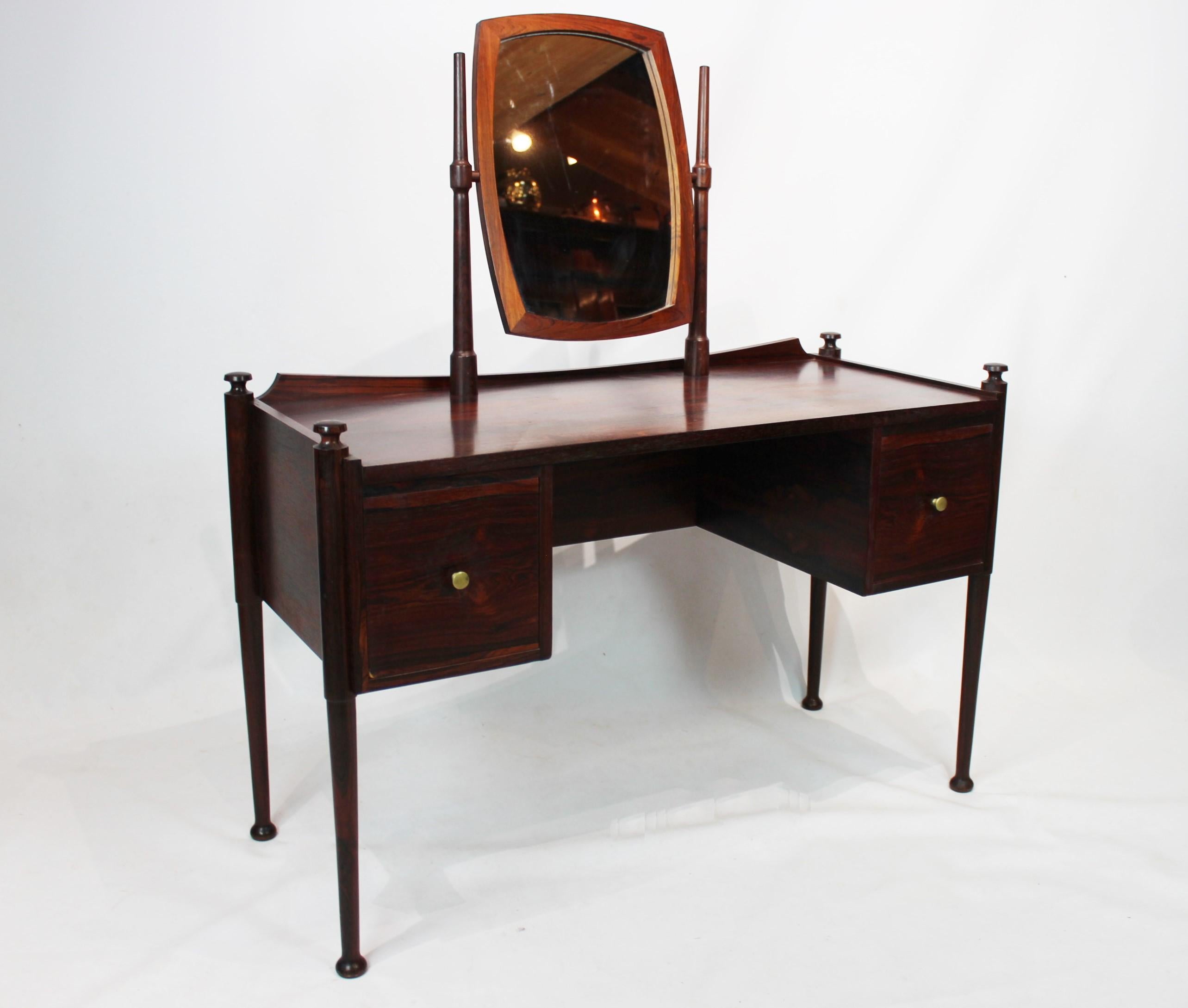 Mid-20th Century Dressing Table in Rosewood of Danish Design from the 1960s