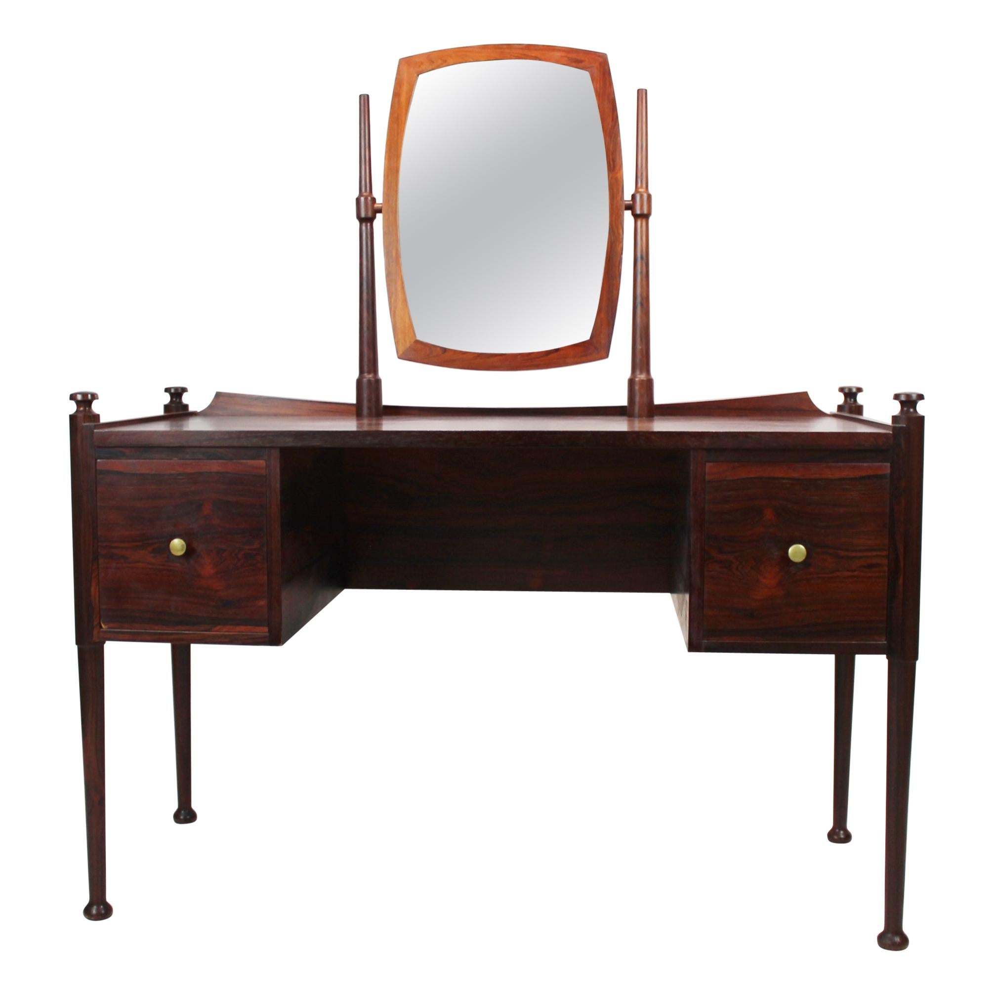 Dressing Table in Rosewood of Danish Design from the 1960s