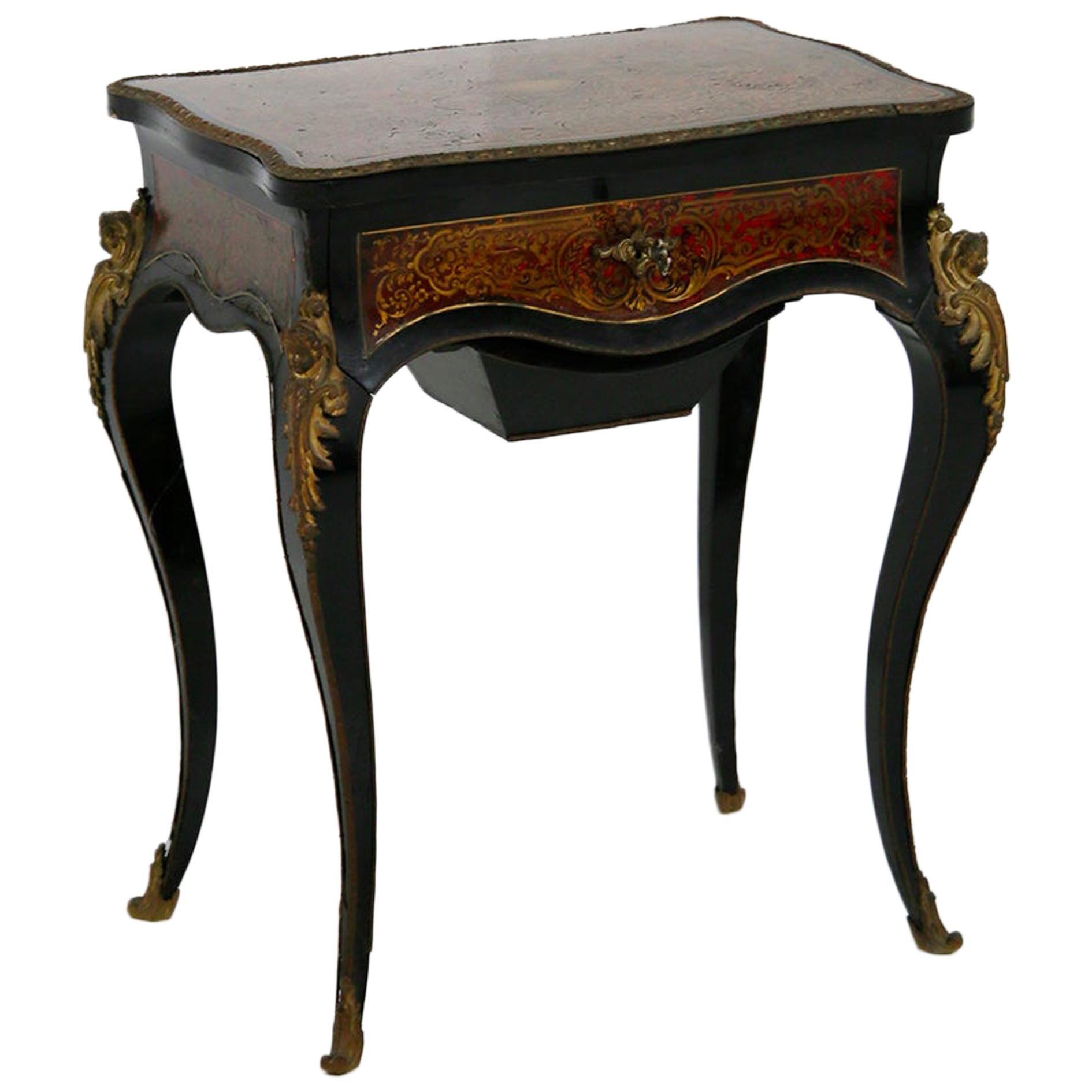 Dressing Table Ladies France Napoleon III in Bronze and Wood, 19th Century For Sale
