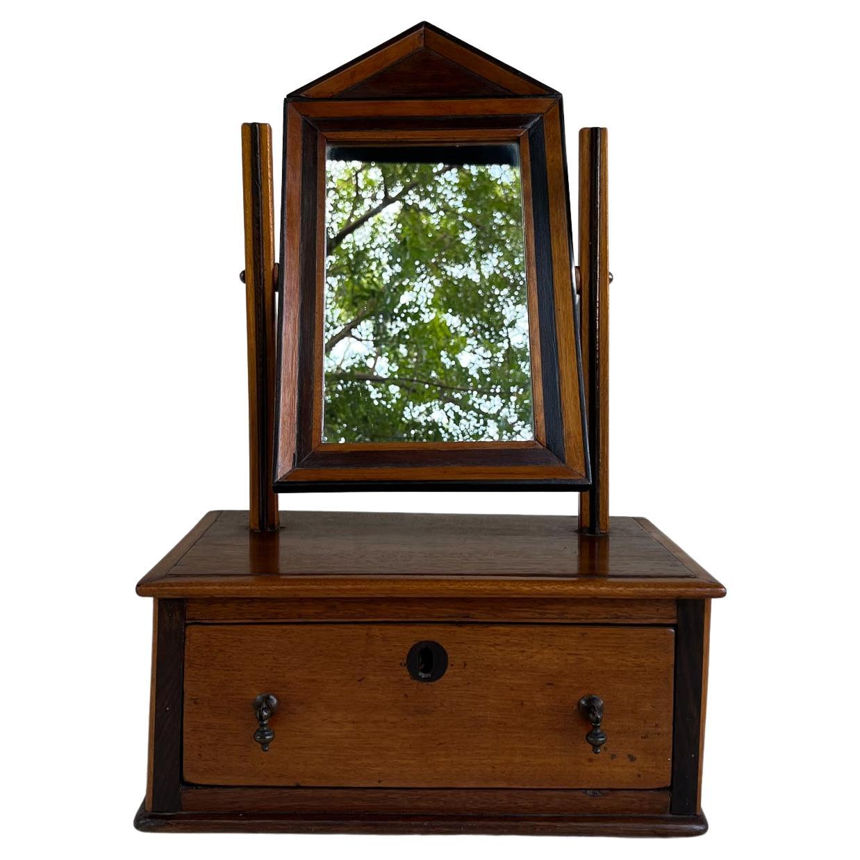 Dressing Table, Mahogany and Other Woods, Portugal 19th Century For Sale