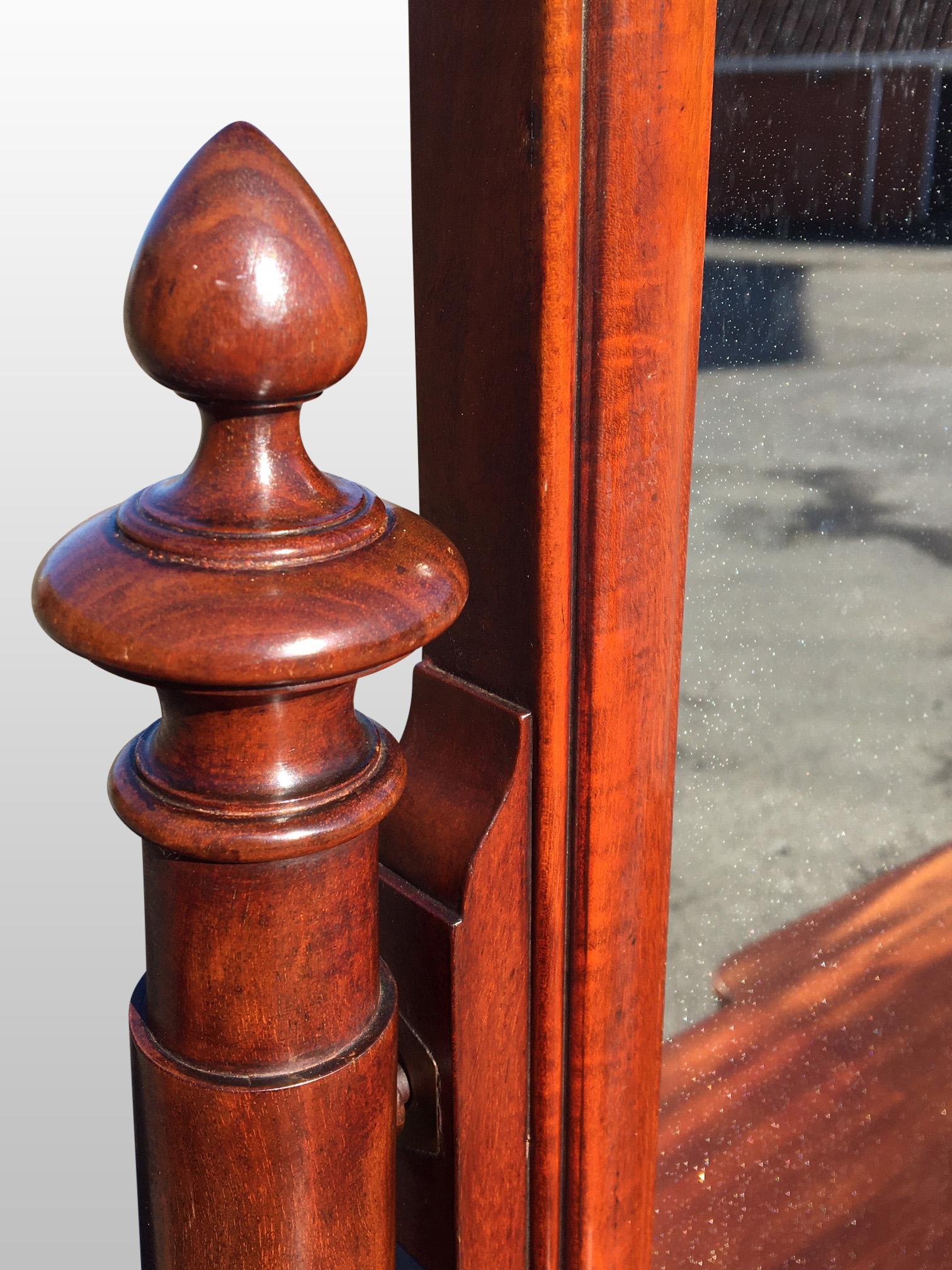 Mahogany Dressing Table. .  English, circa 1860 In Good Condition For Sale In Honiton, Devon