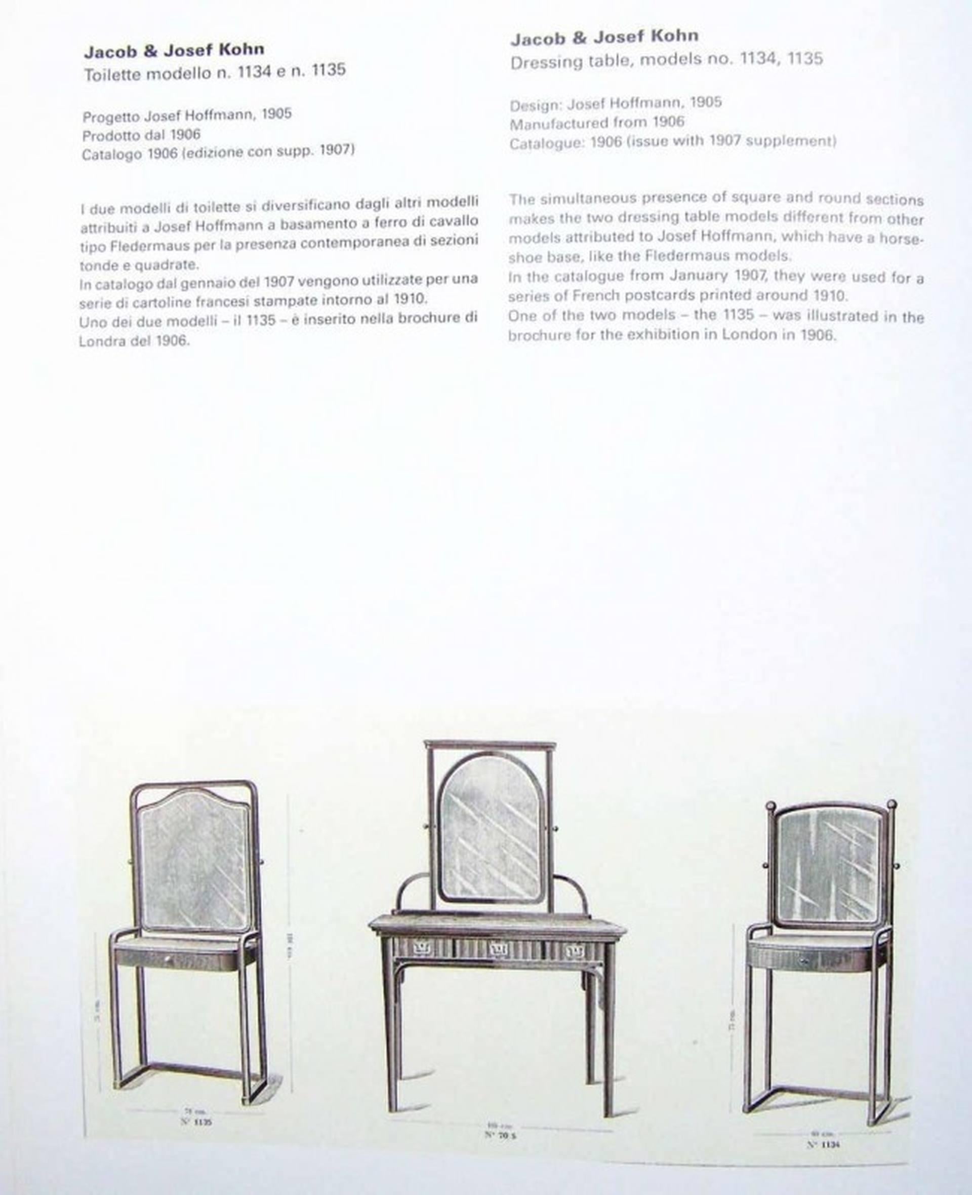 Dressing Table No.1134 by Josef Hoffmann for J&J Kohn For Sale 8