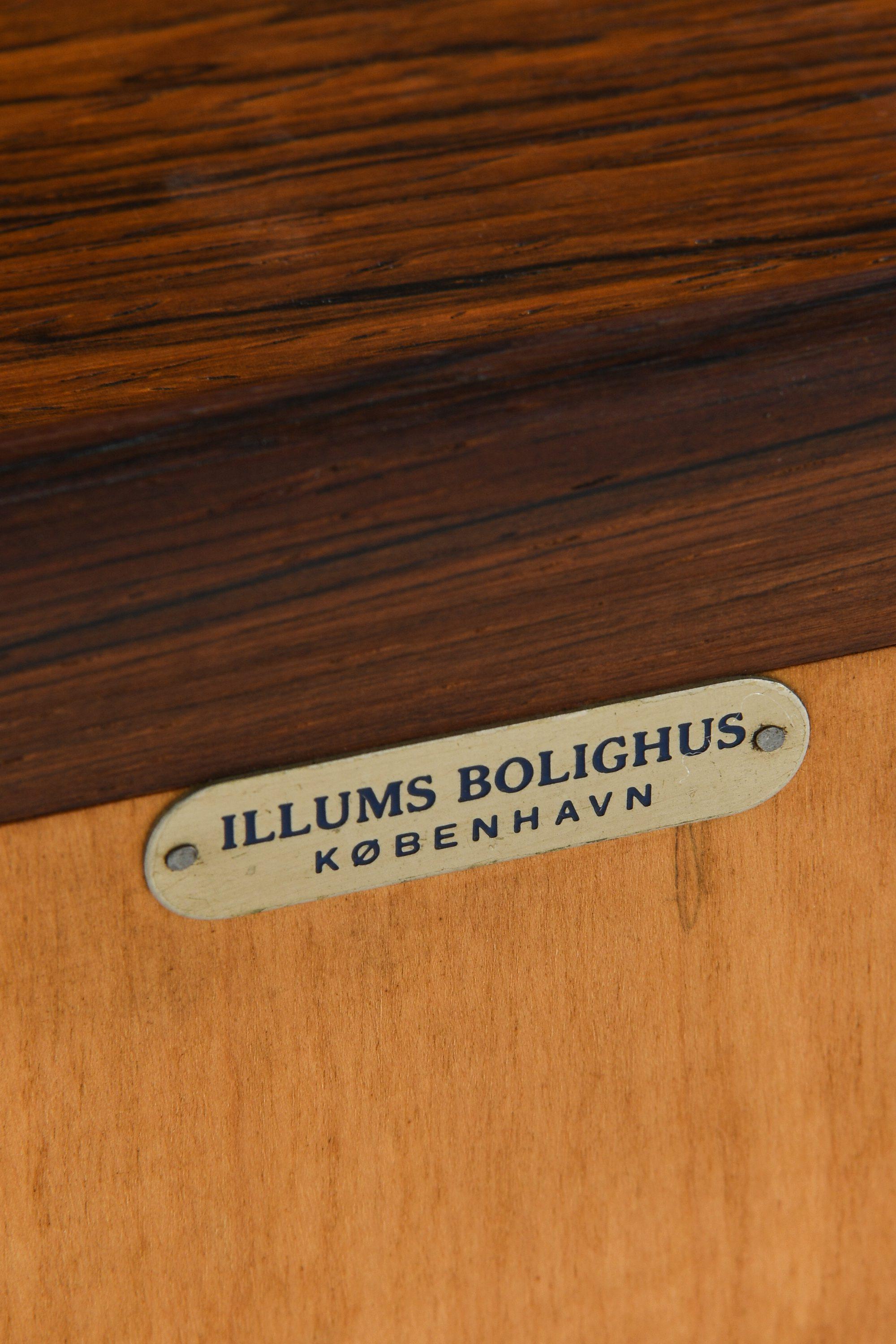 Tavolino da toilette / Vanity / Bureau in palissandro e ottone di Frode Holm, anni 1950 in vendita 3