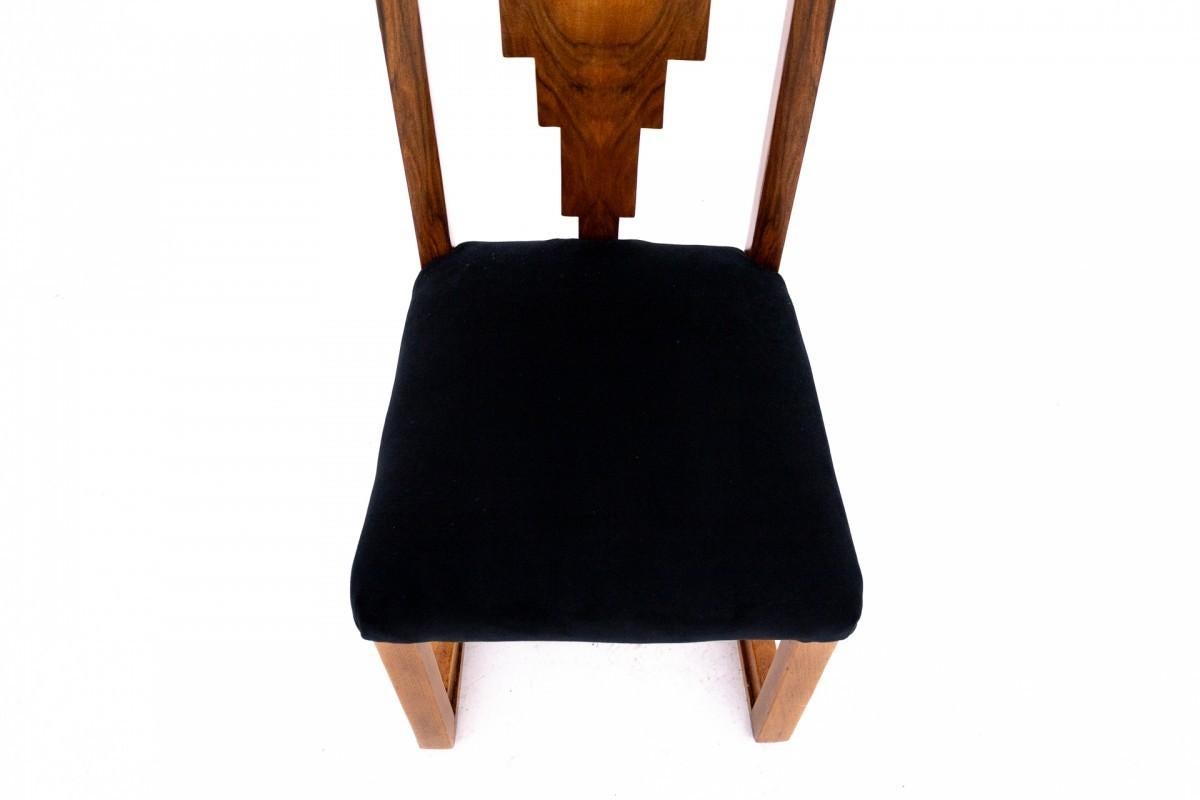 Dressing table with chair in Art Deco style, Poland, mid-20th century. For Sale 8