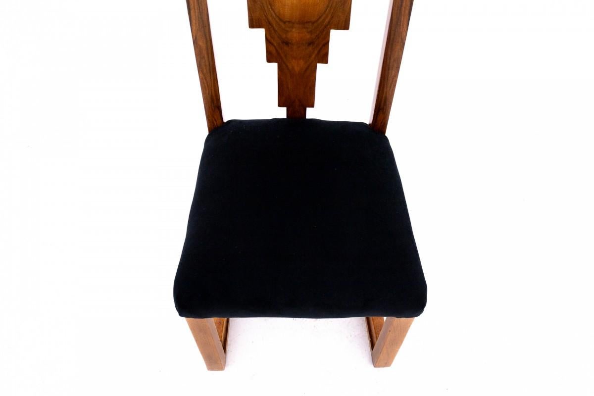 Table de coiffeuse avec chaise de style Art déco, Pologne, milieu du 20e siècle en vente 9