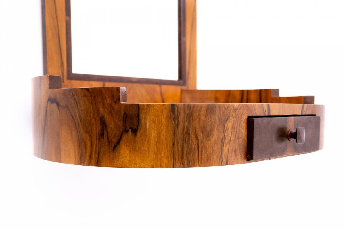 Dressing table with chair in Art Deco style, Poland, mid-20th century. For Sale 2
