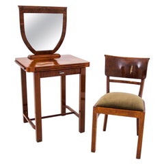 Vintage Dressing table with chair, Scandinavia, 1940s