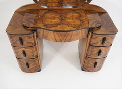 Dressing Table with Mirror by Jindřich Halabala, 1950s