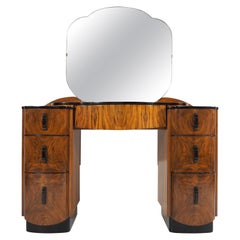 Dressing Table with Mirror by Jindřich Halabala, 1950s