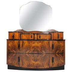 Dressing Table with Mirror by Jindrich Halabala, 1950s