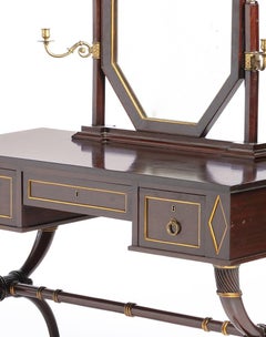 Dressing table with mirror