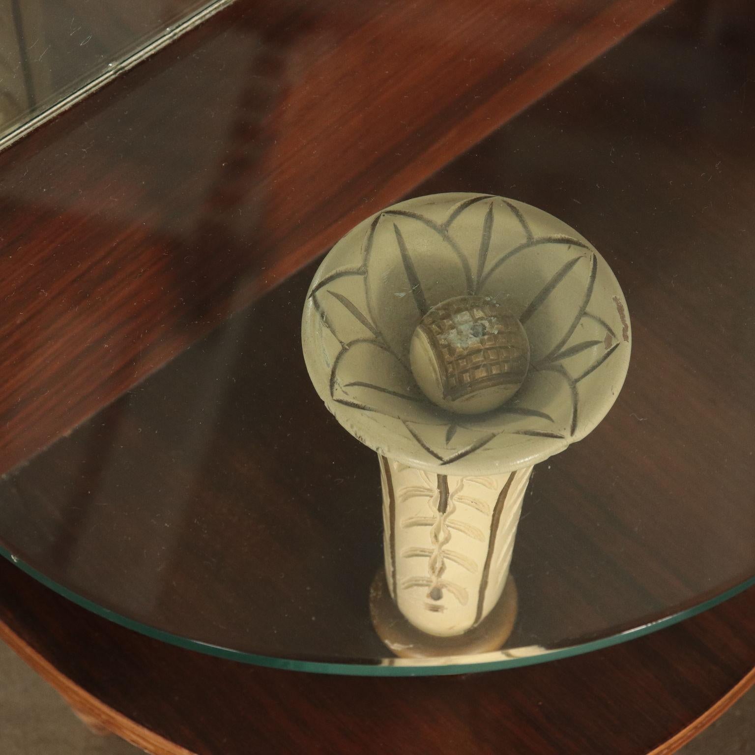 Italian Dressing Table with Mirror, Italy, 1930s-1940s