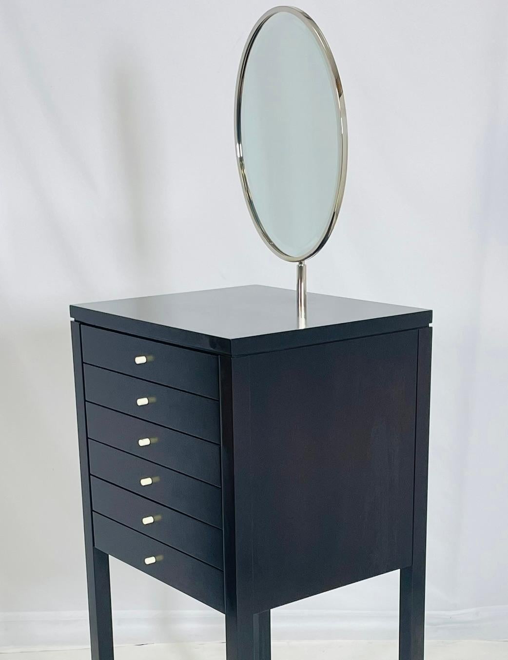 Dressing Vanity Cabinet With Mirror by Maxine Snider Inc. For Sale 4