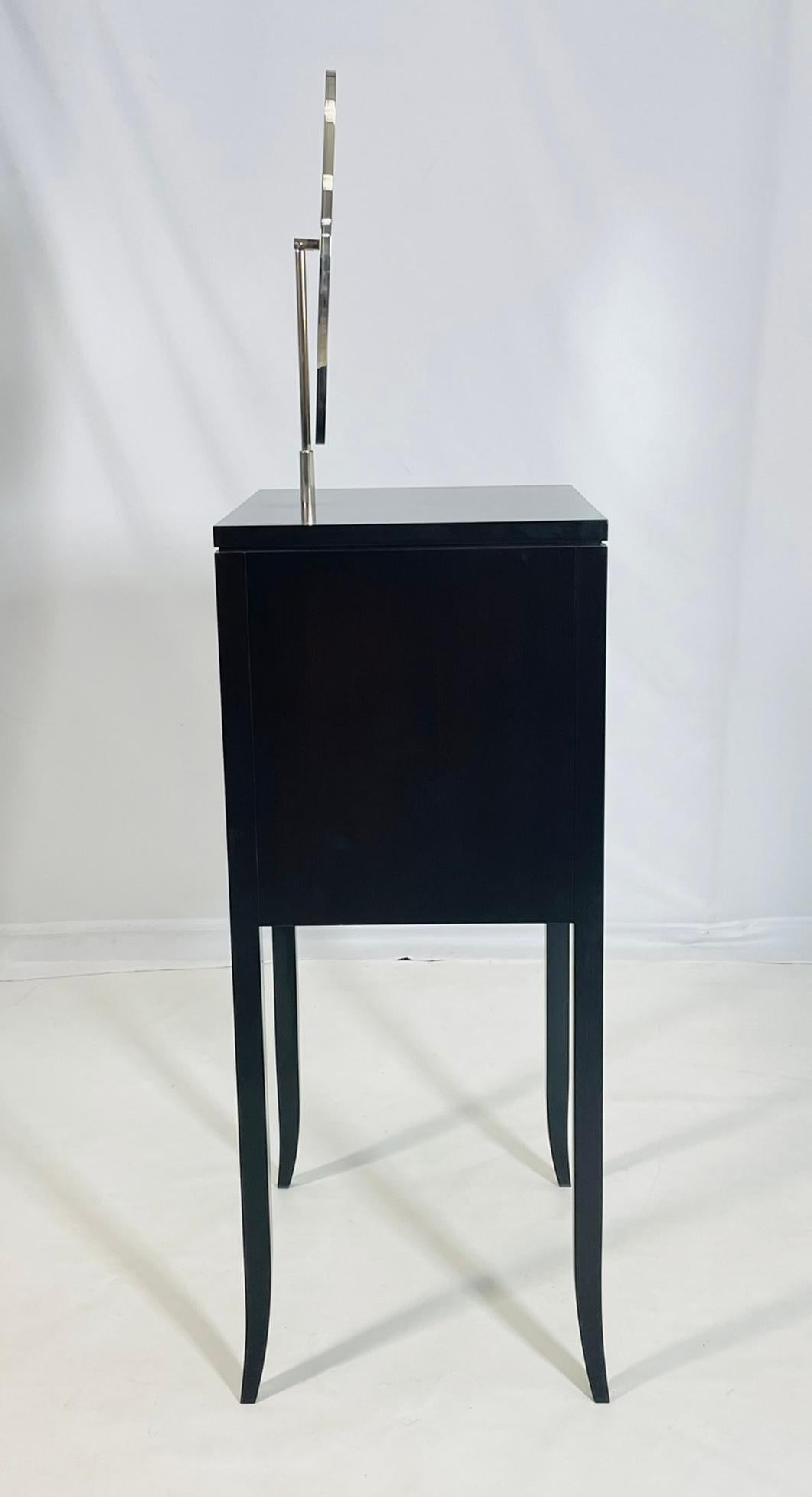 Contemporary Dressing Vanity Cabinet With Mirror by Maxine Snider Inc. For Sale
