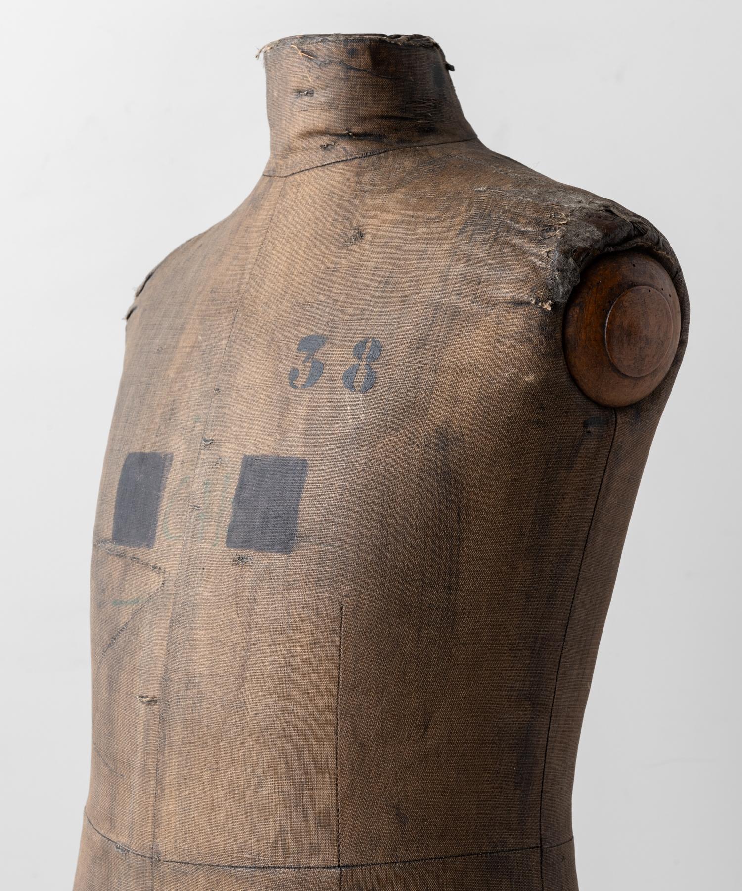 Hand-Crafted Dressmakers Display Mannequin, Northern European, circa 1920