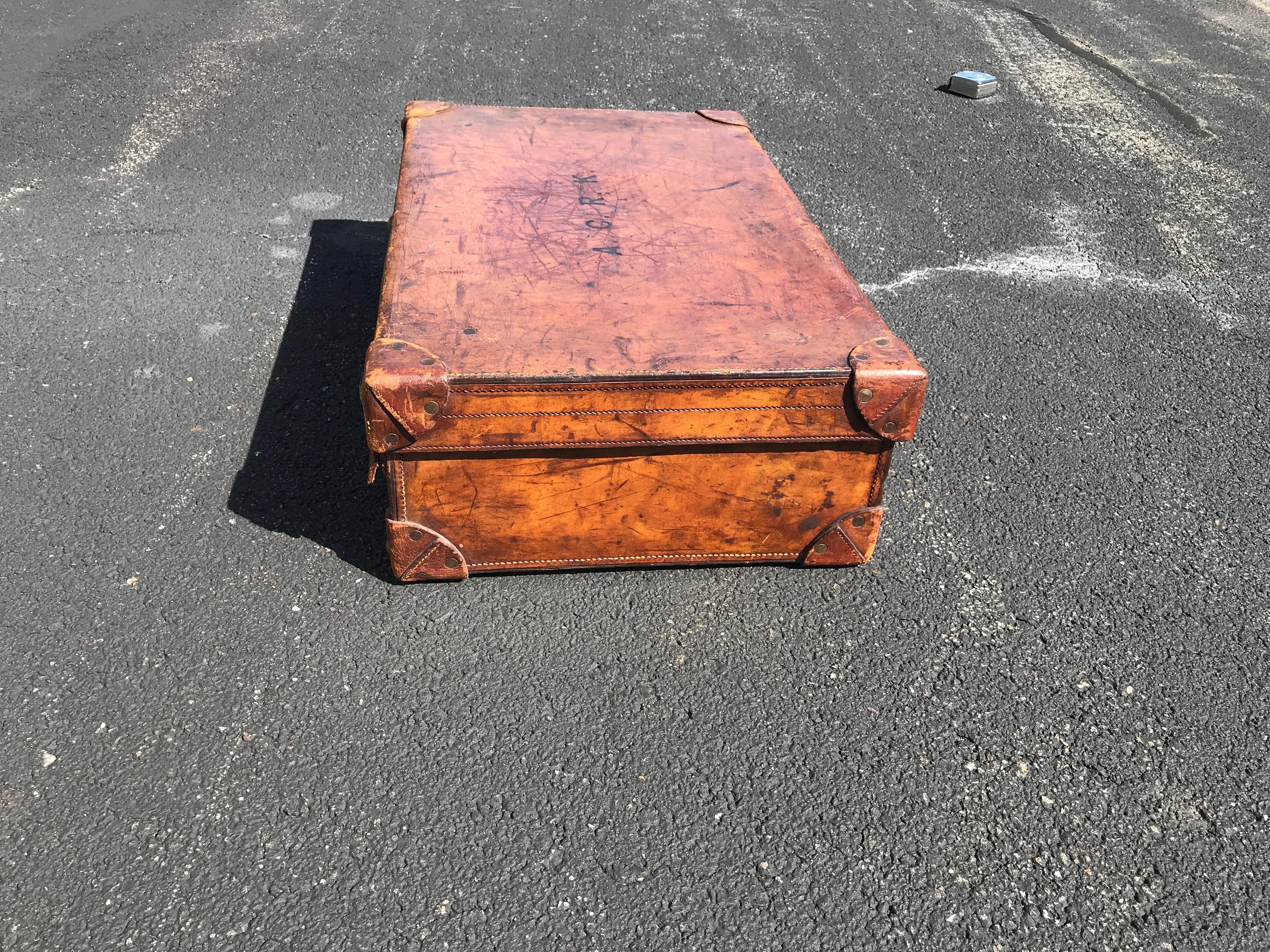Valise de cirque Piccadilly en cuir de Drew and Sons, début du 20e siècle, Londres en vente 1