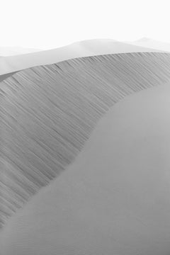 A sand dune in Namibia with a pattern of ripples in it from the wind