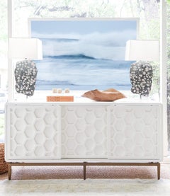 Abstract Blue Waves in the Pacific Northwest, Horizontal, Color Photography