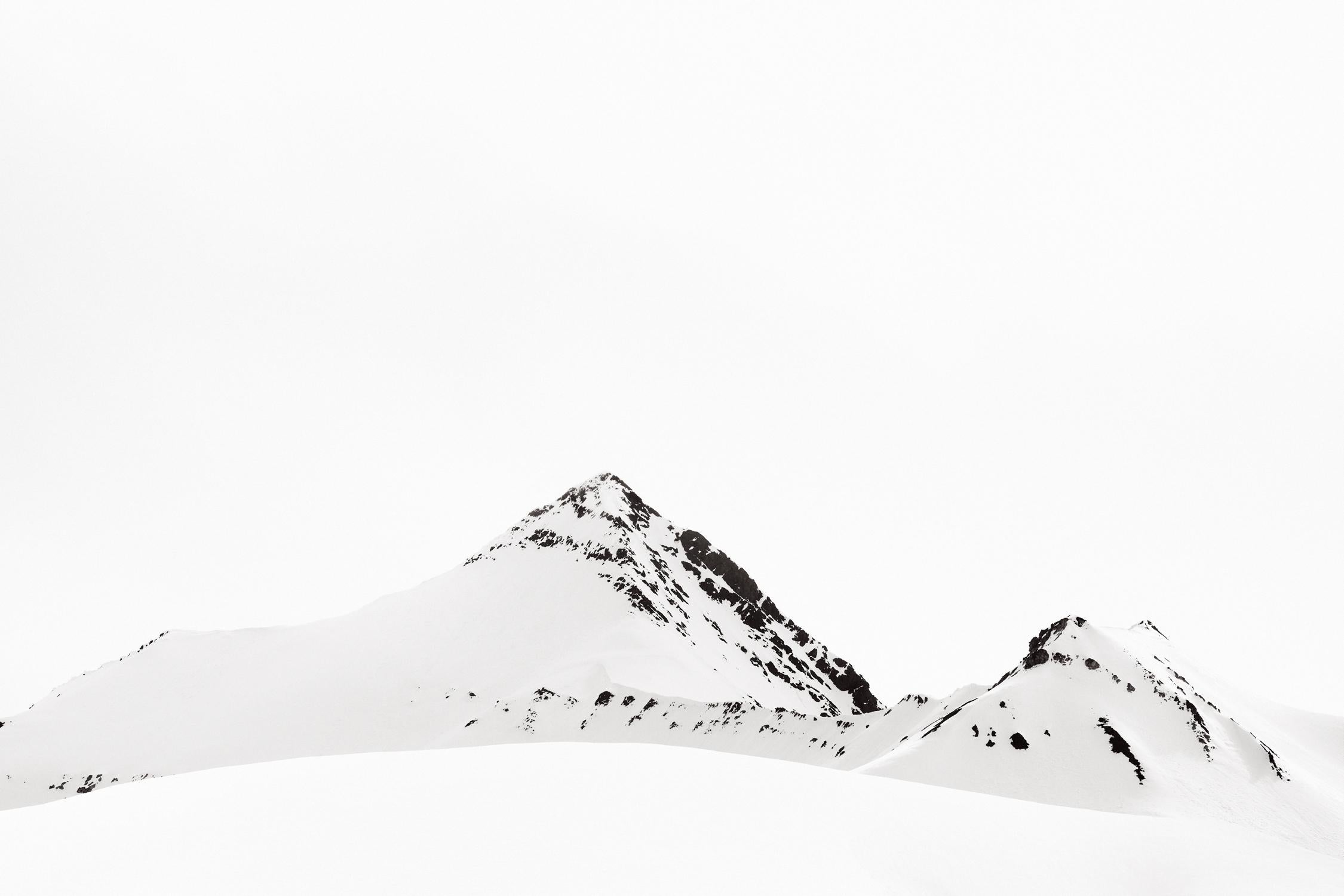 Drew Doggett Black and White Photograph - Abstract, Minimal Image of the Arctic Landscape